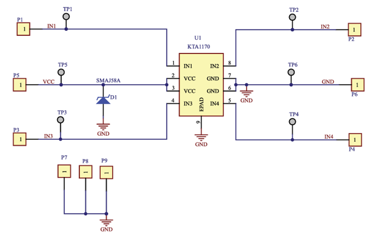 Schematic - Kinetic Technologies KTA1170GVAE-MMEV01 Evaluation Kit